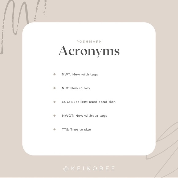 Poshmark Acronyms - Picture 2 of 2